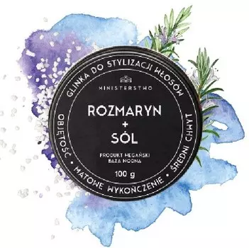 Мыло Ministry of Good, глина для укладки волос розмарин + соль, 100г Ministerstwo Dobrego Myda