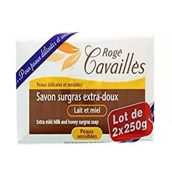 Мыло нежное Roge Cavailles медовое, 2х250 г