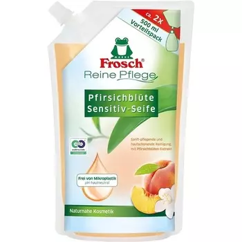 Мыло Peach Blossom Sensitive, 500 мл, сменный пакетик, Frosch