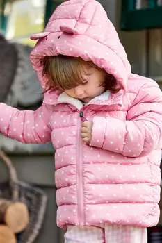 Мышиный пуховик Jojo Maman Bb, розовый