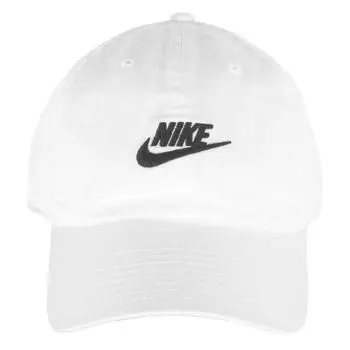 Мытая шапка Club Futura Nike, белый