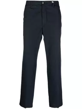 Myths зауженные брюки чинос средней посадки, синий