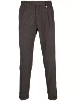 Myths зауженные брюки строгого кроя, коричневый