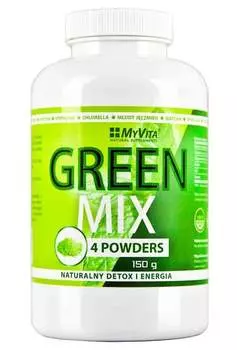 MyVita Green MIX 150 г - хлорелла, спирулина, ячмень, матча