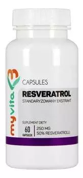 MyVita, Добавка Ресвератрол 50%, 60 капсул