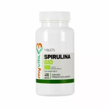 MyVita Spirulina BIO 250 мг 400 таблеток Детокс Белок Очищение иммунитета