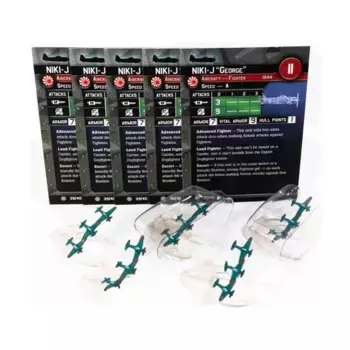 Н1К1-Д «Джордж» (С) x5, Axis & Allies - Collectible Miniatures Game - War at Sea - Condition Zebra Singles