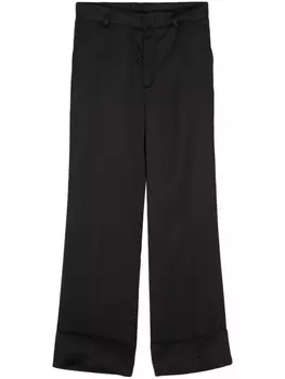 N21 атласные брюки строгого кроя, черный