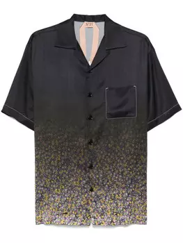 N21 блузка с цветочным принтом, черный