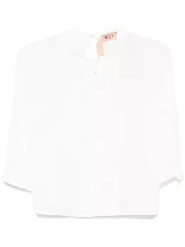 N21 блузка с защипами, белый
