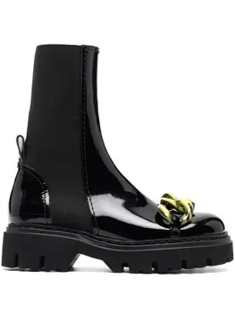 N21 ботинки с цепочкой, черный