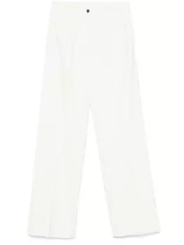 N21 брюки со складками, белый