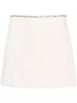 N21 декорированная юбка мини, белый