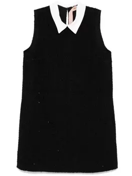 N21 декорированное платье мини, черный