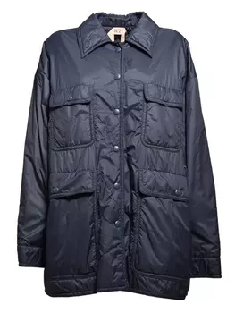 N21 дутая куртка с карманами, синий