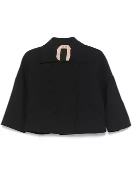 N21 двубортный пиджак, черный
