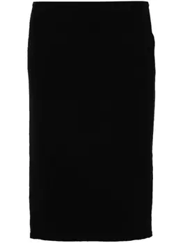 N21 фетровая юбка мини, черный