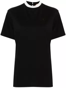 N21 футболка с воротником-бантом, черный