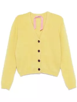 N21 кардиган с начесом, желтый