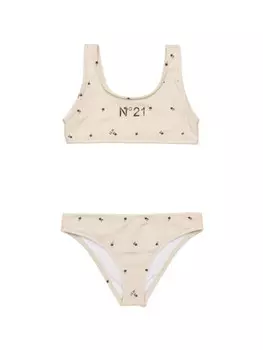 N21 Kids бикини с принтом, нейтральный