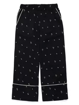 N21 Kids брюки с логотипом, черный