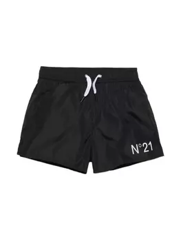 N21 Kids плавки-шорты с логотипом, черный