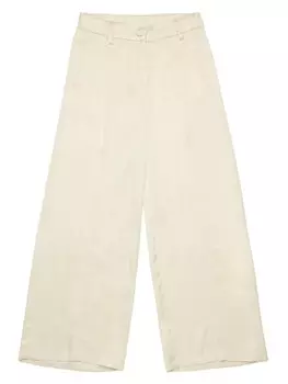 N21 Kids плиссированные брюки, белый