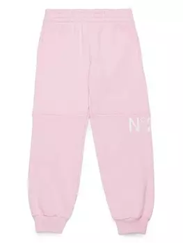 N21 Kids спортивные брюки с эластичной талией, розовый