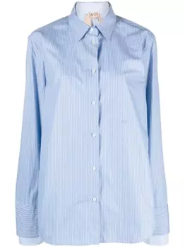 N21 многослойная рубашка в полоску, синий