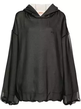 N21 многослойное худи, серый