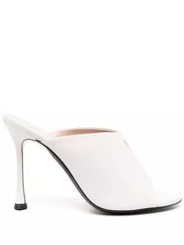 N21 мюли с логотипом, белый