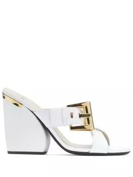 N21 мюли с логотипом, белый