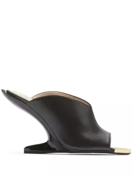 N21 мюли с логотипом, черный