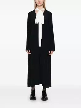 N21 платье миди с длинными рукавами, черный