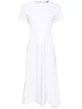 N21 платье миди с открытой спиной, белый