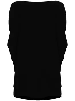 N21 платье мини с драпировкой, черный