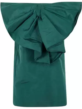 N21 платье оверсайз с бантом, зеленый