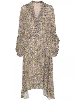 N21 платье с цветочным принтом, фиолетовый