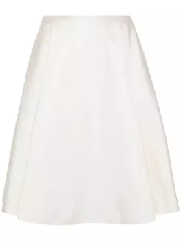 N21 расклешенная юбка мини, белый