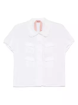 N21 рубашка с карманами, белый