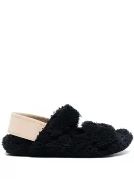 N21 сандалии Fussbett с вышитым логотипом, синий