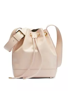 N21 сумка-ведро со вставками, нейтральный цвет