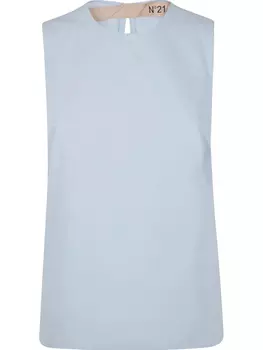 N21 топ с узлом, синий