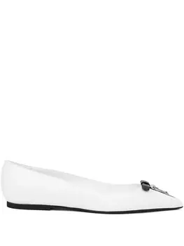 N21 туфли с заостренным носком, белый