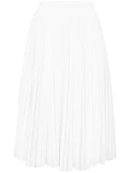 N21 юбка миди с завышенной талией и складками, белый