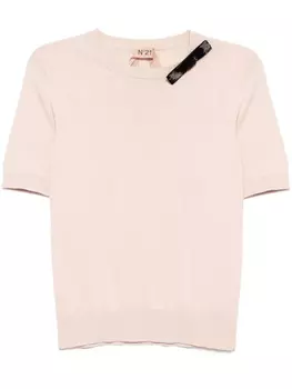 N21 украшенный топ, розовый
