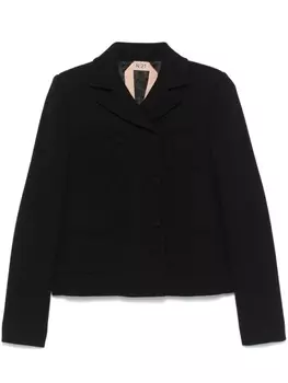 N21 жакет с поясом, черный