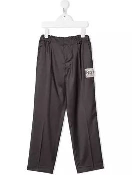 N22 брюки с эластичным поясом, серый