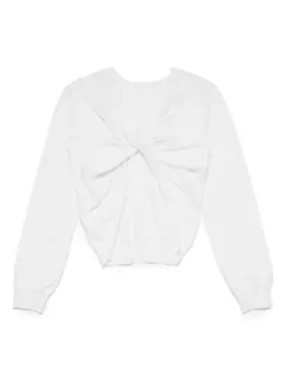 N22 декорированный топ, белый