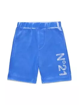 N22 шорты с логотипом, синий